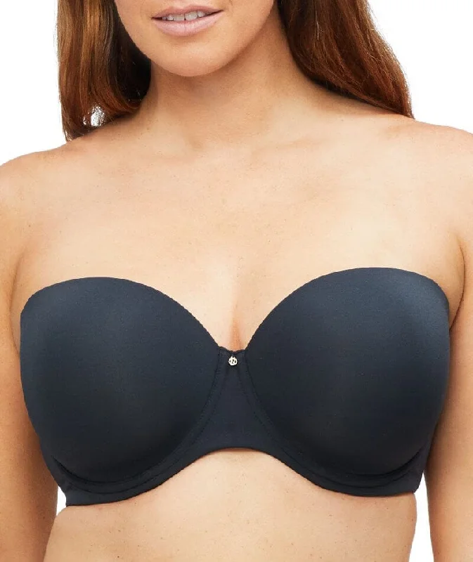 Nancy Ganz Body Define Strapless Full Cup Contour Bra - Black