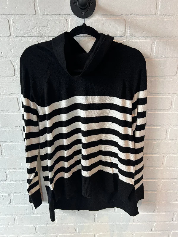 Sweater By Cyrus Knits In Black & Cream, Size: L