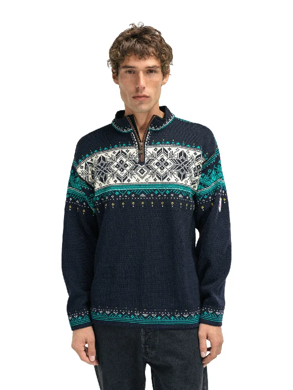 Dale of Norway - Blyfjell Unisex Sweater - Navy/Peacock