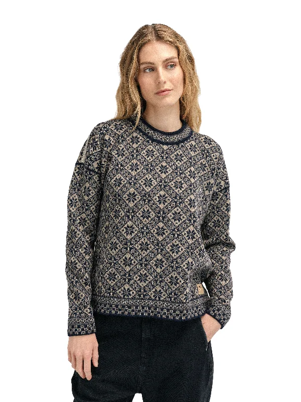 Dale of Norway - Bjorøy Women's Sweater - Mountain stone/Marine/Sand