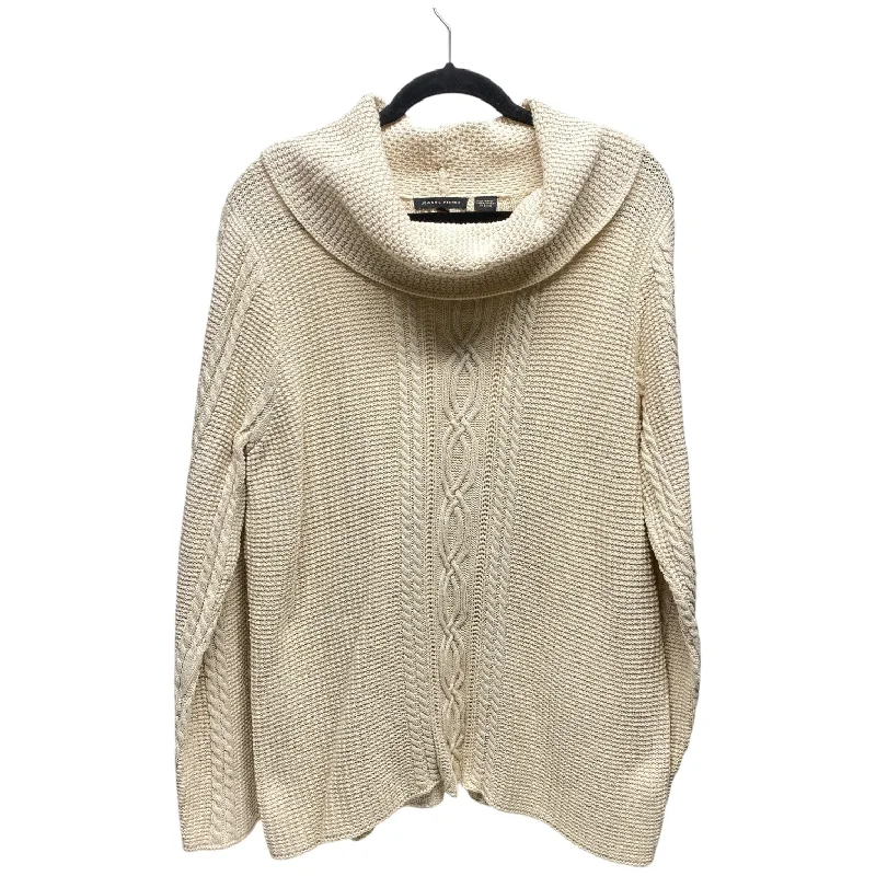 Sweater By Jeanne Pierre In Cream, Size: Xl