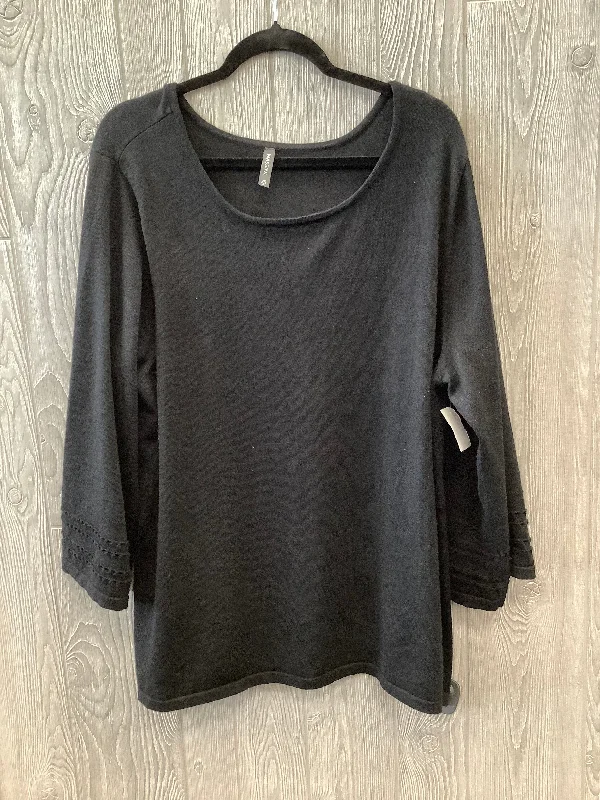 Sweater By Massini In Black, Size: 2x