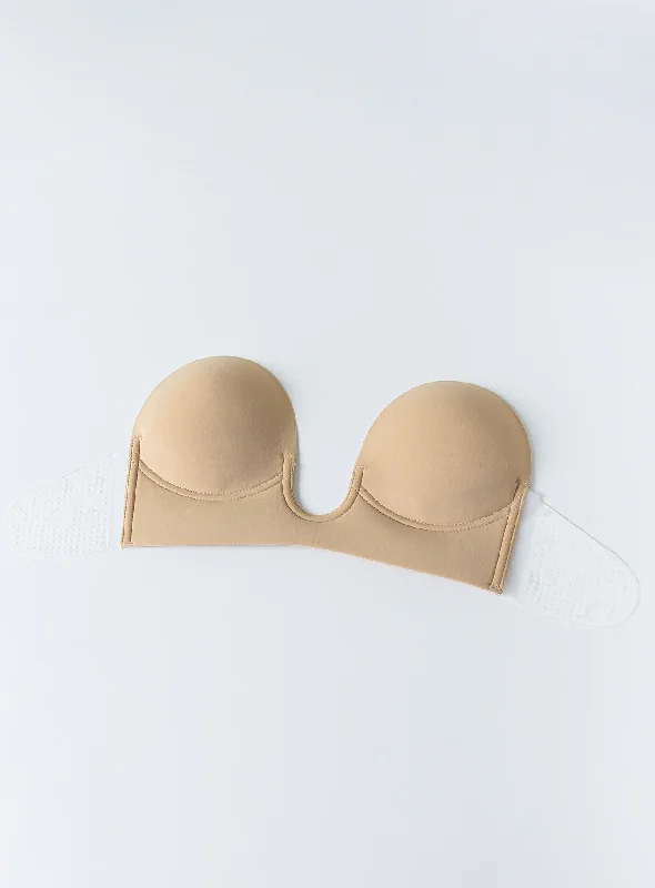 U-Shape Backless Bra Beige