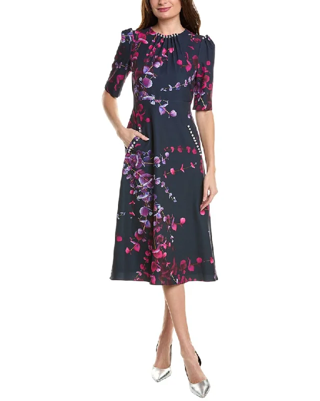 Teri Jon by Rickie Freeman Scuba Midi Dress