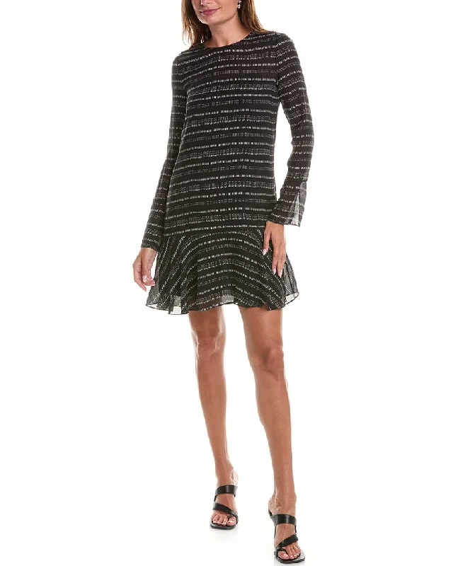 Theory Relaxed Silk Mini Dress