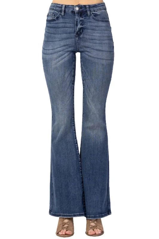 Flare Fit Jean In Medium Denim