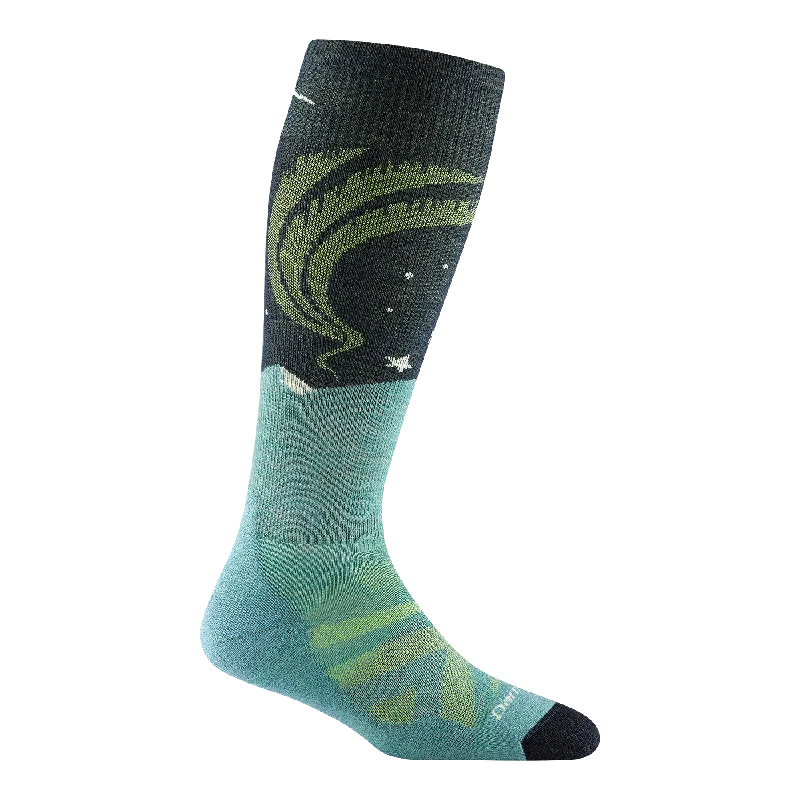 Women's Over-The-Calf Aurora Lightweight Ski & Snowboard Socks (Aqua)