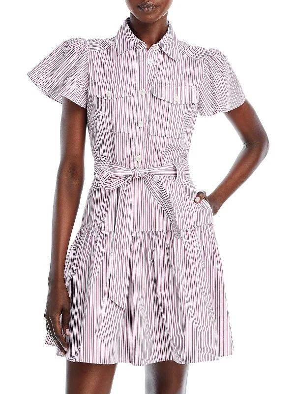 Womens Office Mini Shirtdress