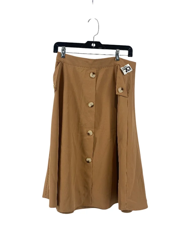 Skirt Midi By Shein In Tan, Size: L