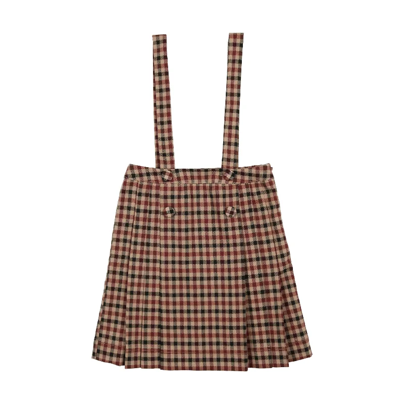 Analogie Kilt Skirt - Tan Plaid