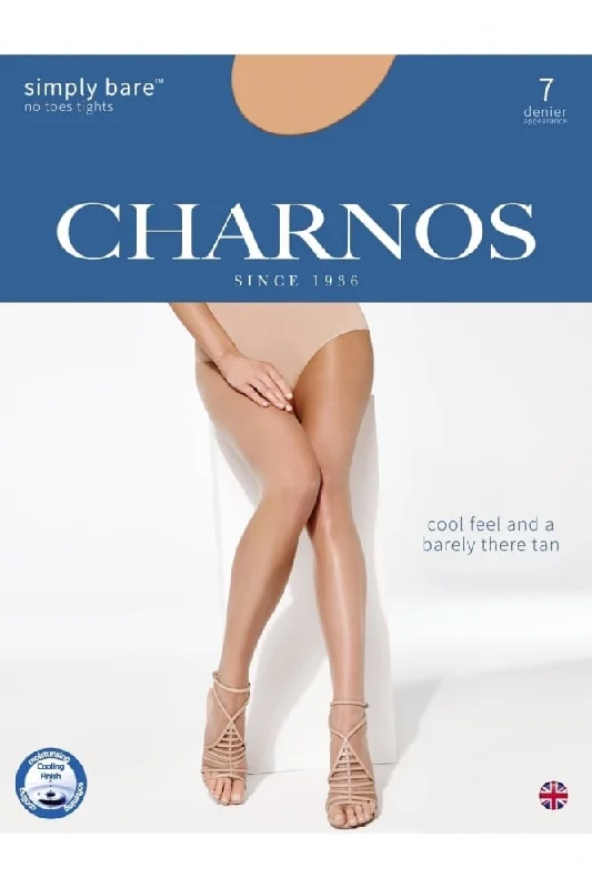 Charnos Simply Bare Ultra Sheer Toeless 'No Toes' Tights 7 Denier