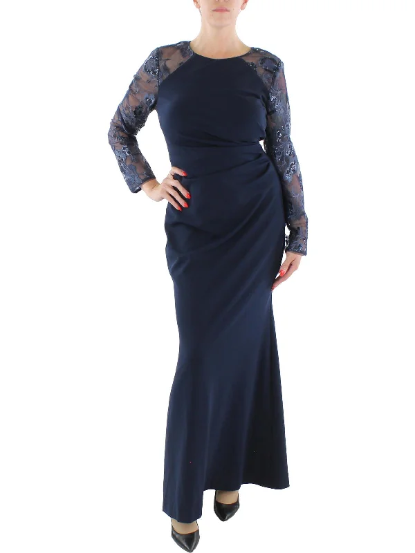 Womens Sequined Formal Evening Dress