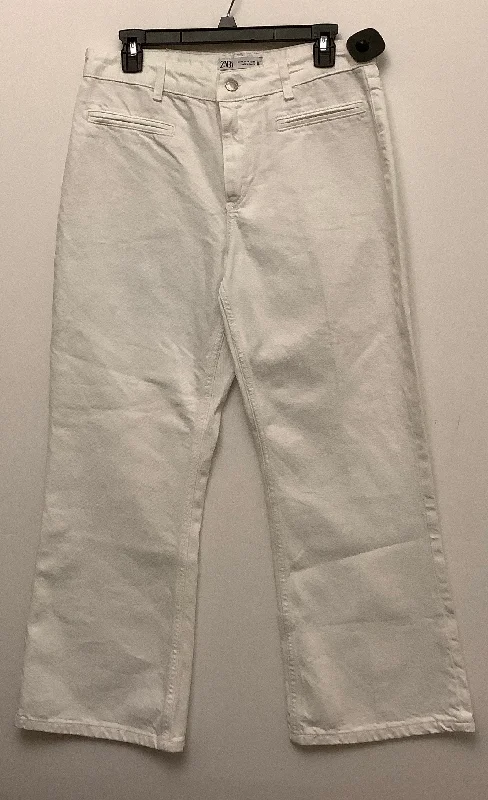 Jeans Boyfriend By Zara In White, Size: 8