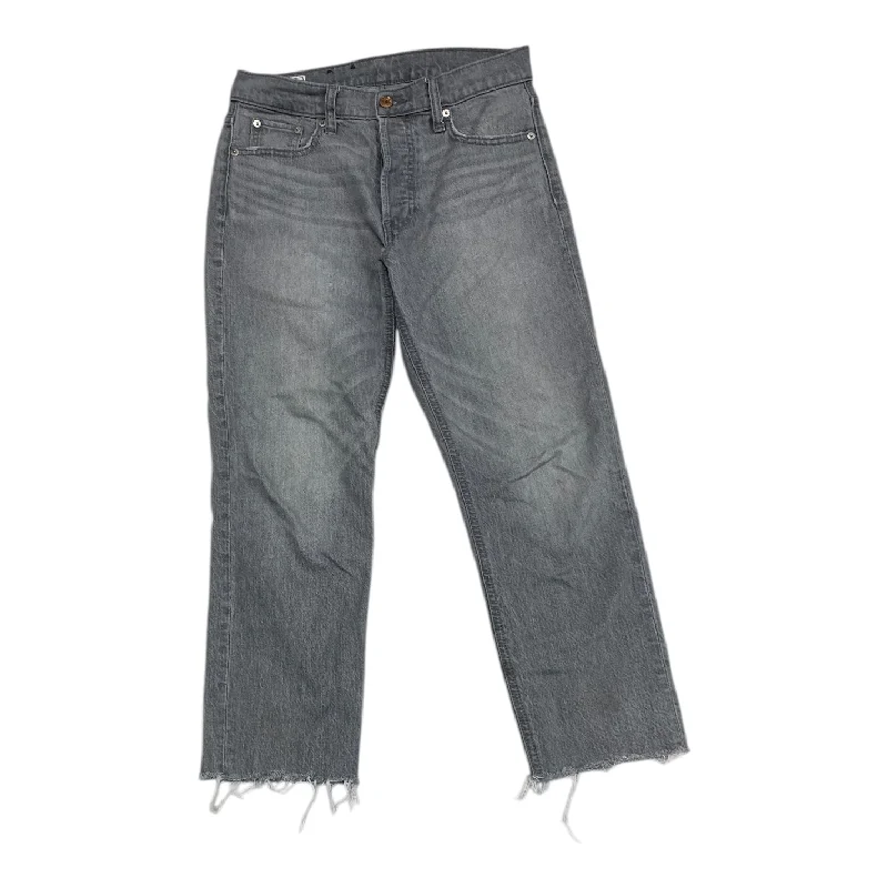 Jeans Straight By Gap In Grey Denim, Size: 4p