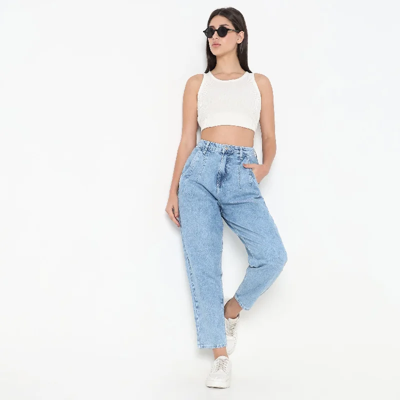 Slouch Fit High Rise Jeans