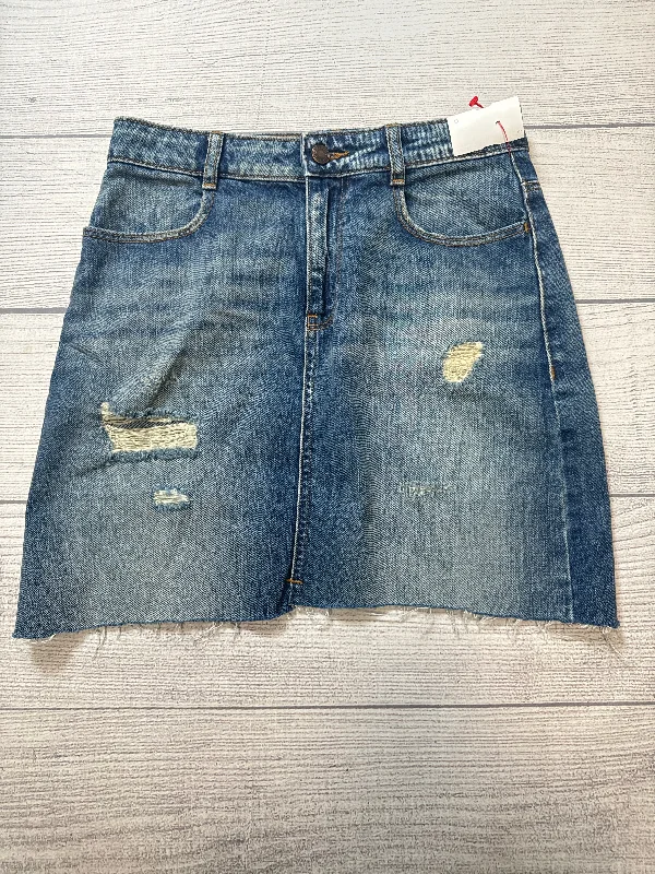 Skirt Mini & Short By Zara In Blue Denim, Size: 2