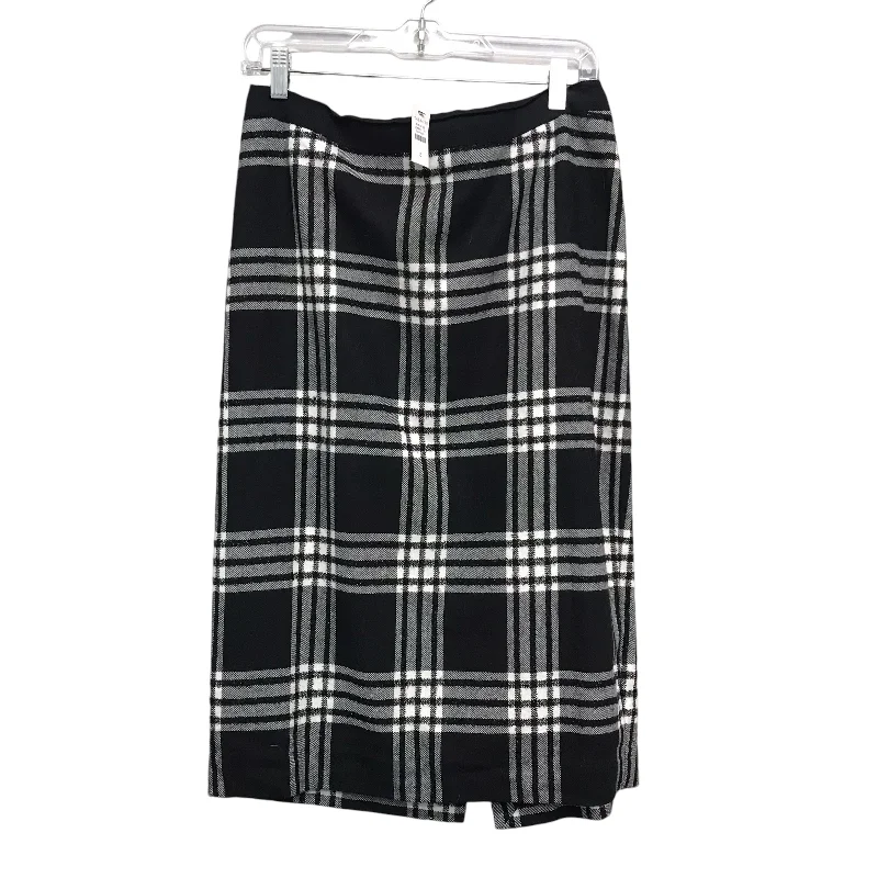 Skirt Midi By Talbots In Plaid Pattern, Size:8