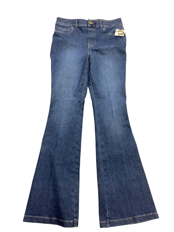 Jeans Flared By Spanx In Blue Denim, Size: M