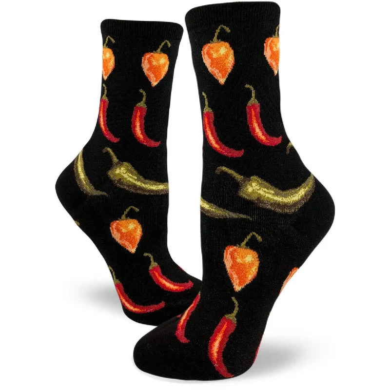 ZZNB-12/24_Women's Hot Chili Peppers Crew (Black)