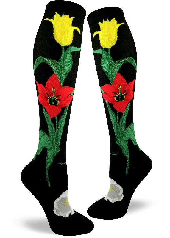 ZZNB-11/24_Women's Tulip Time Knee High (Black)