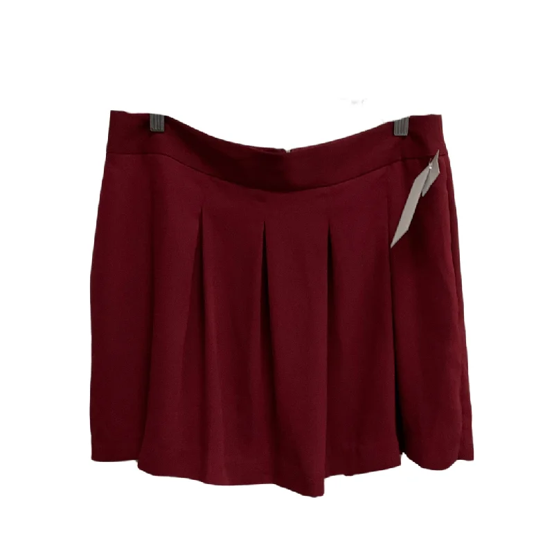 Skirt Mini & Short By Banana Republic In Red, Size: 12p