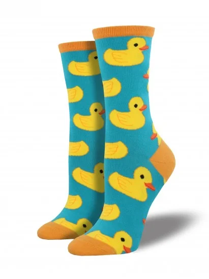 Women's Rubber Ducky Crew (Turquoise)