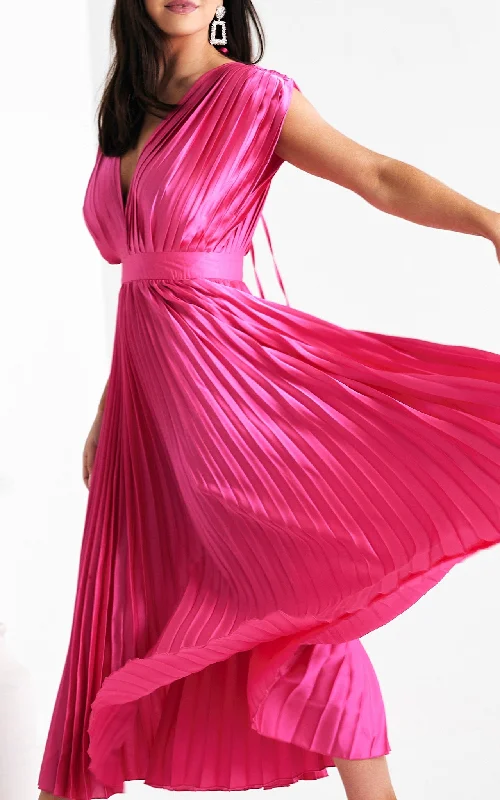 Naomi Maxi Dress - Hot Pink