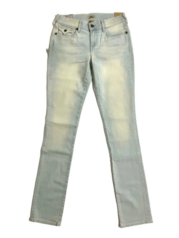 Women's Cora Straight Light Wash Skinny Jeans In Blue