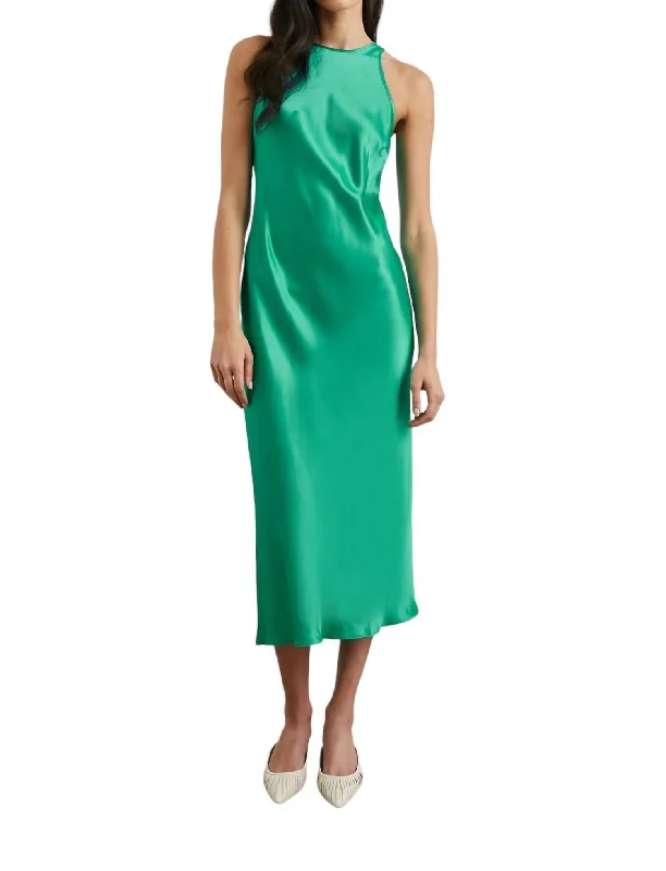 Solene Midi Dress In Jade