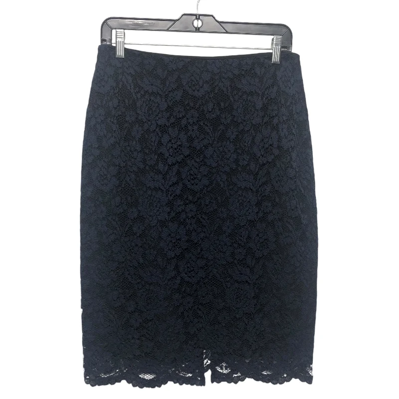 Skirt Midi By Vince Camuto In Black & Blue, Size:4