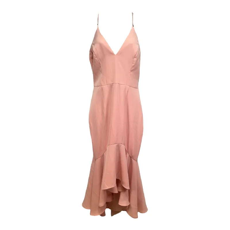 Melrose Open Back Cocktail Dress By Jarlo In Pink, Size: S