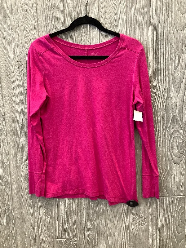 Top Long Sleeve Basic By Ana In Pink, Size: M