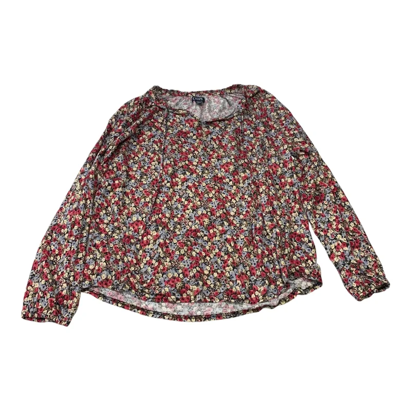 Top Long Sleeve By Chaps In Floral Print, Size: S