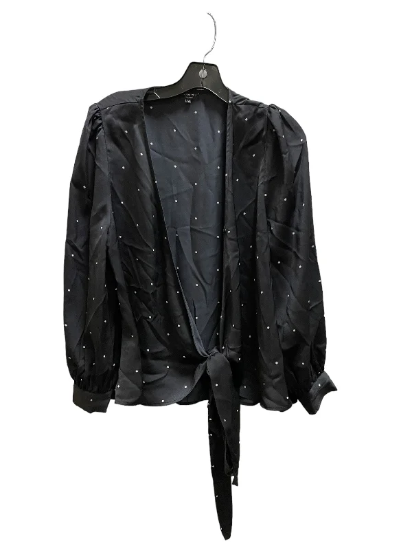 Top Long Sleeve By Clothes Mentor In Black, Size: M