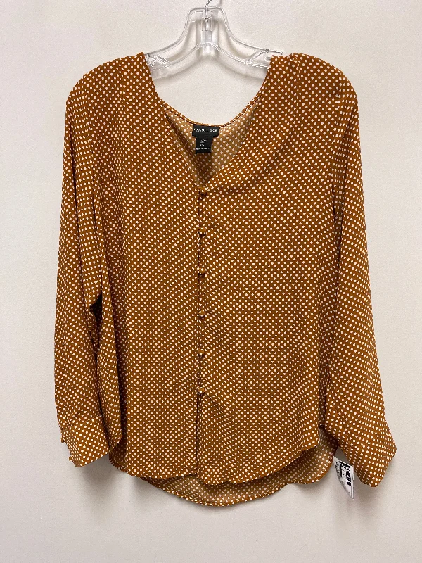 Top Long Sleeve By Rachel Zoe In Yellow, Size: L